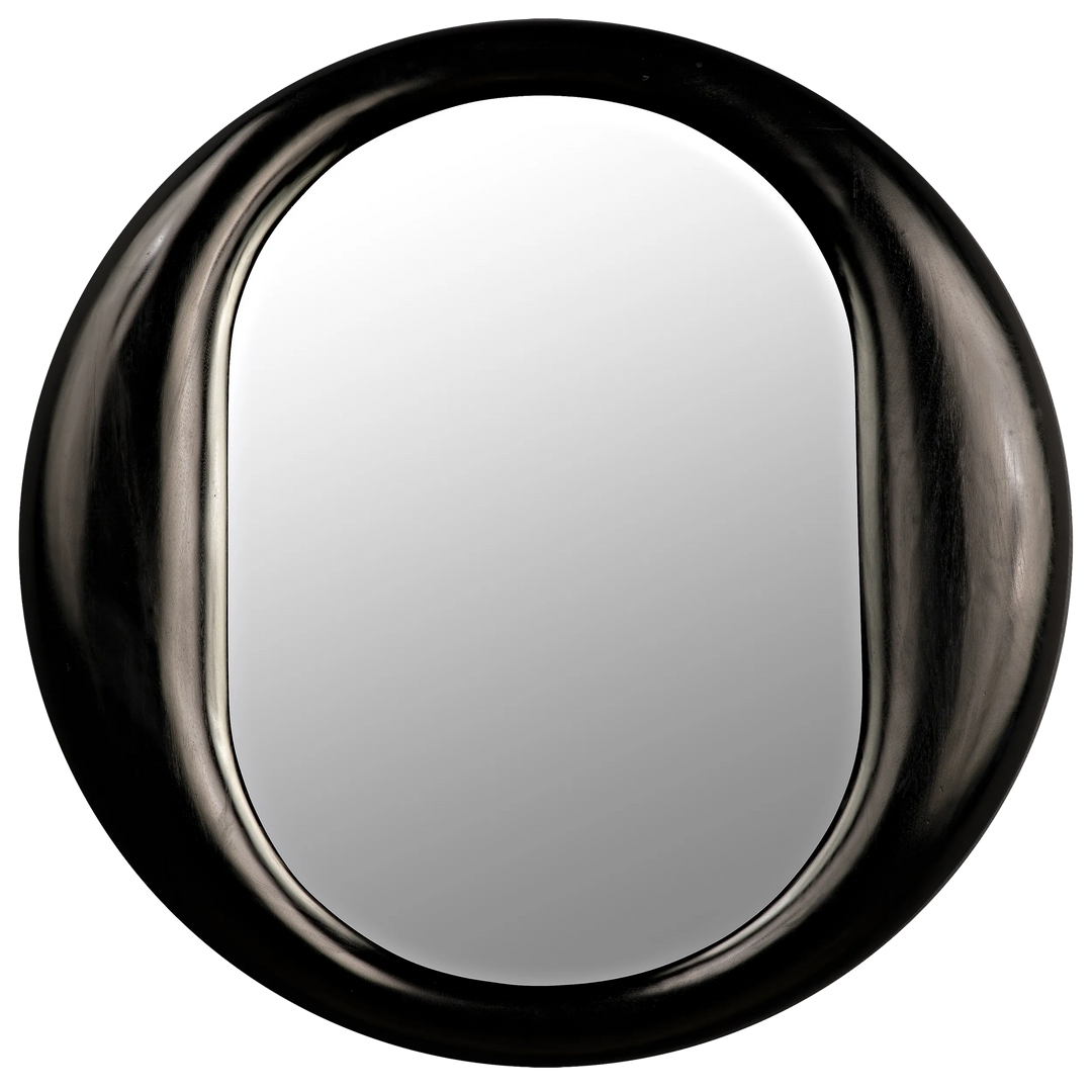 American Home Furniture | Noir - Oh Mirror, Charcoal Black