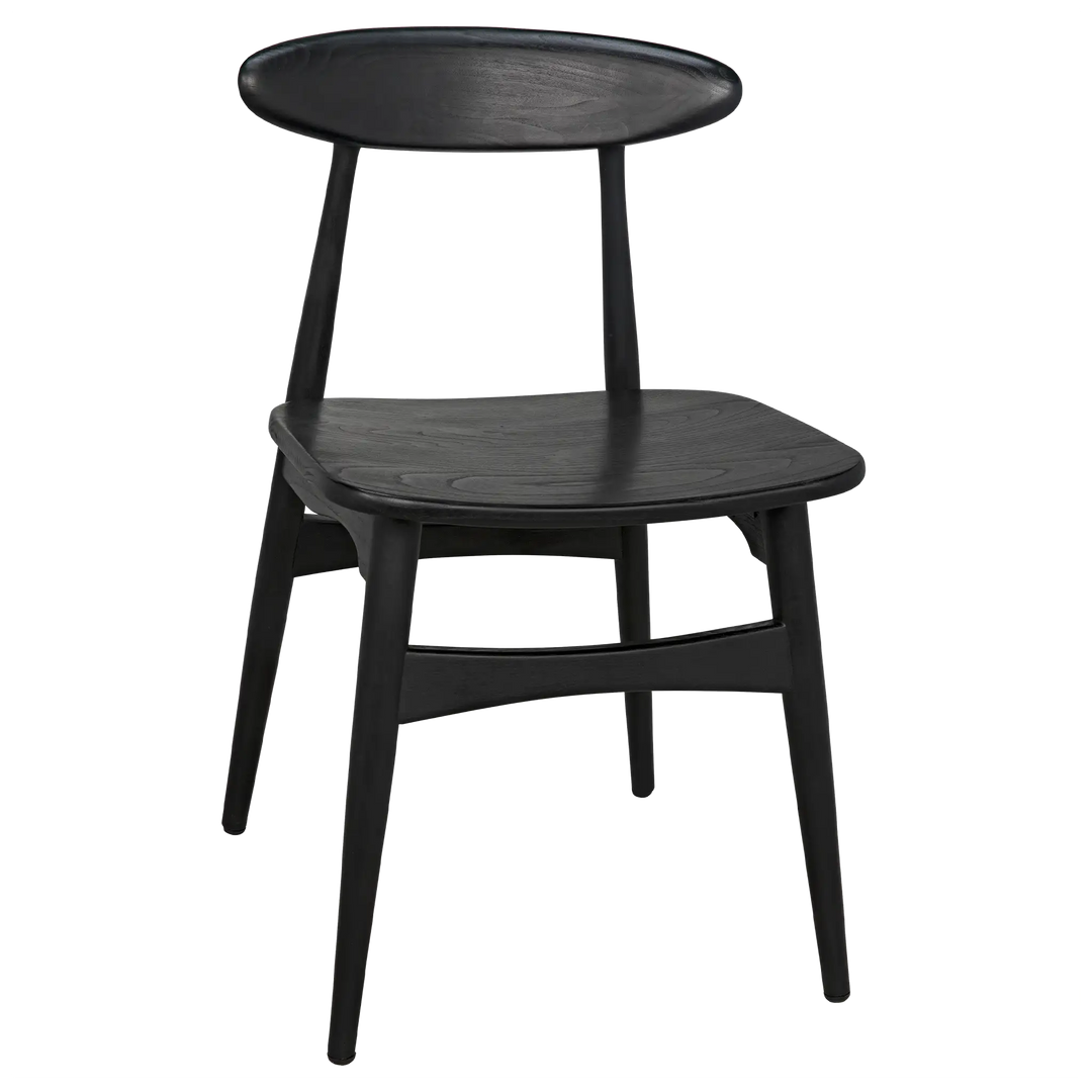 American Home Furniture | Noir - Surf Chair, Charcoal Black