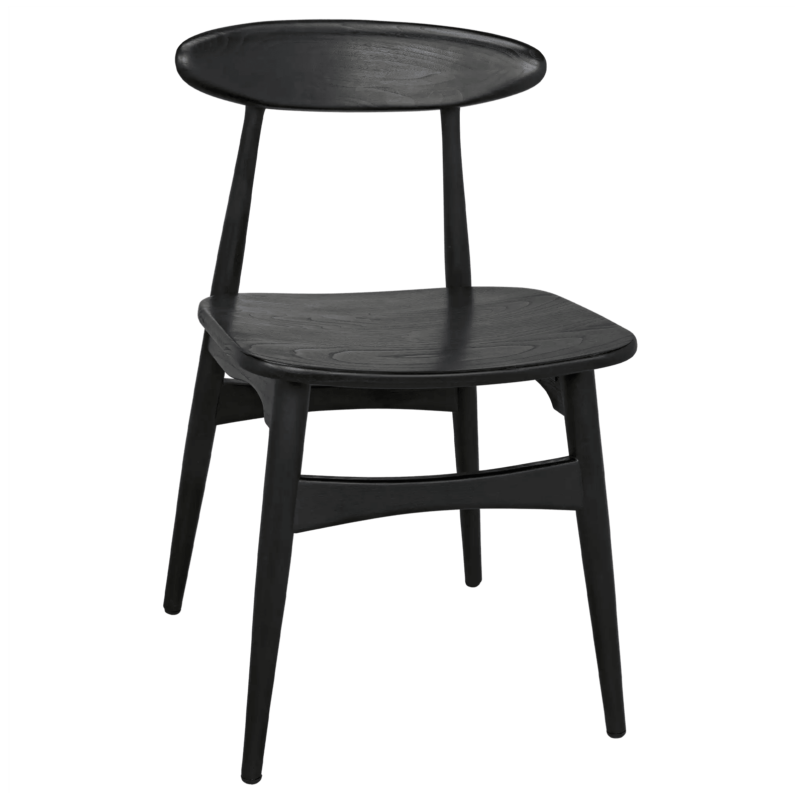 Noir Surf Chair, Charcoal Black - Set of 2 DINING CHAIRS