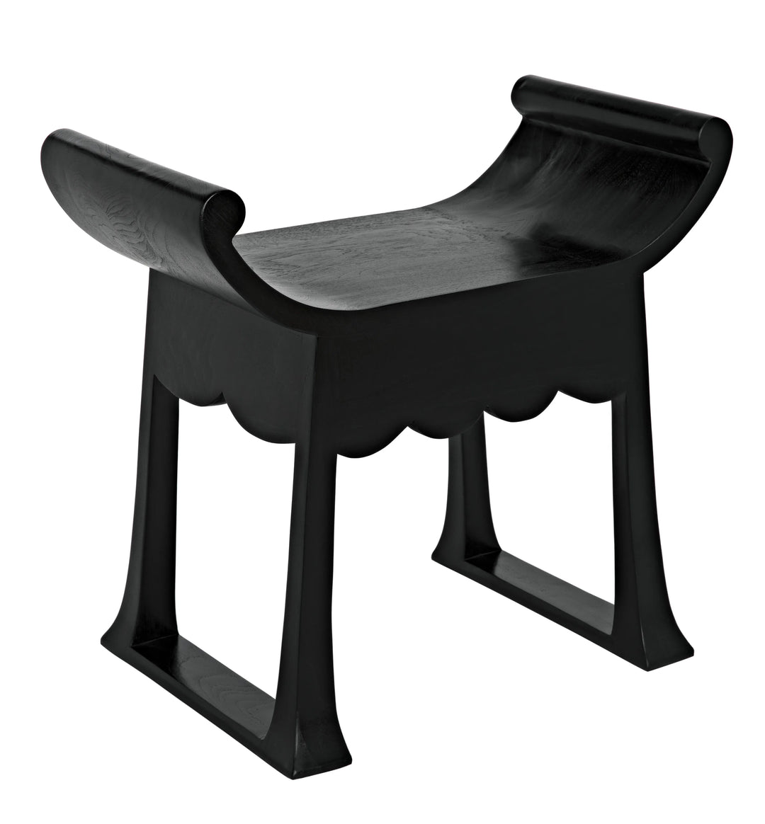 American Home Furniture | Noir - Wey Stool, Charcoal Black