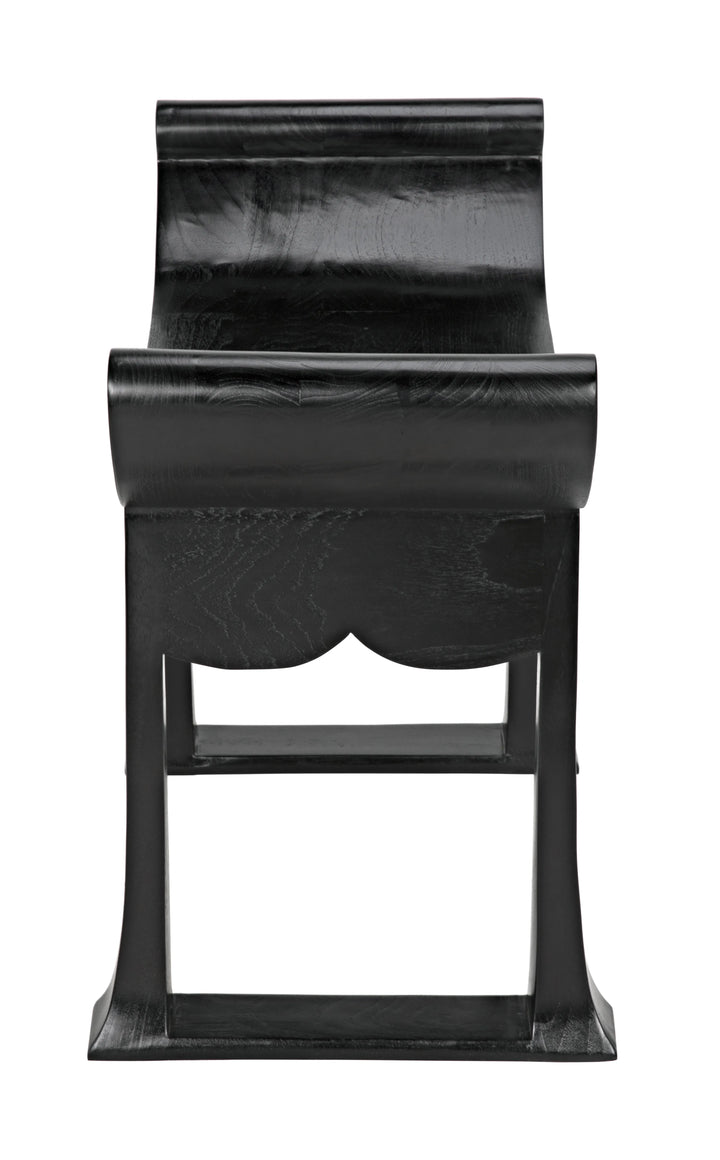 American Home Furniture | Noir - Wey Stool, Charcoal Black