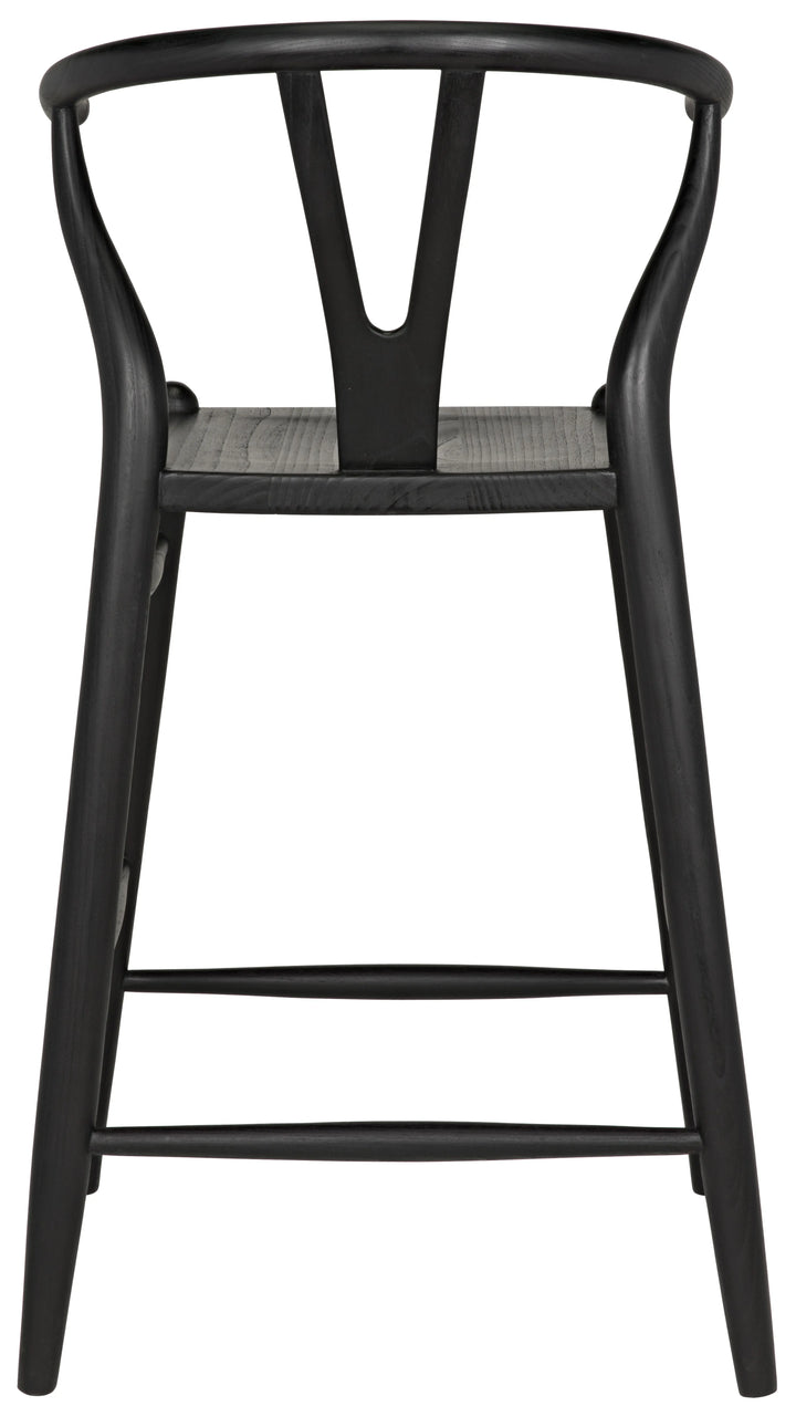 American Home Furniture | Noir - Zola Counter Stool, Charcoal Black