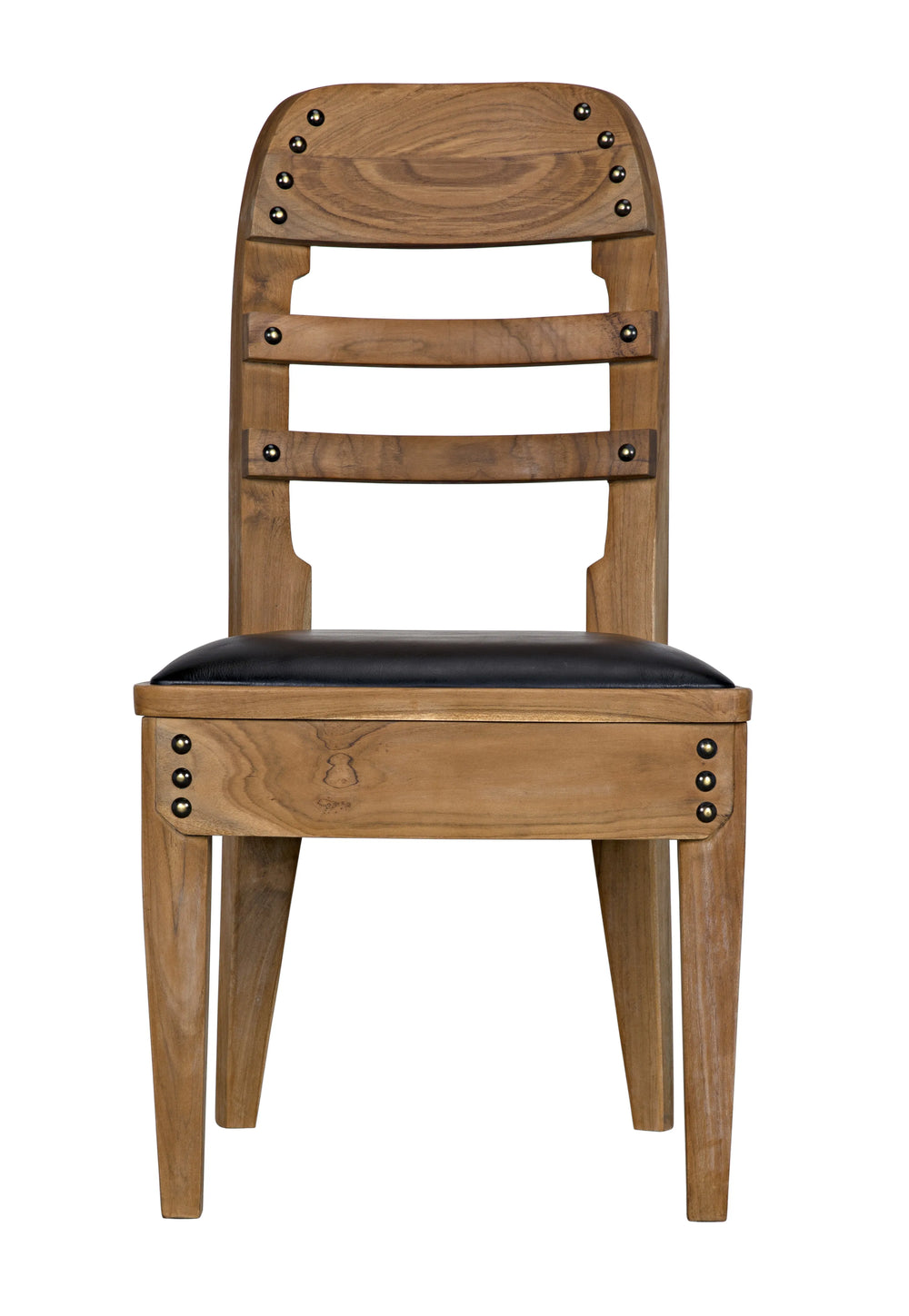 American Home Furniture | Noir - Laila Chair, Teak with Leather