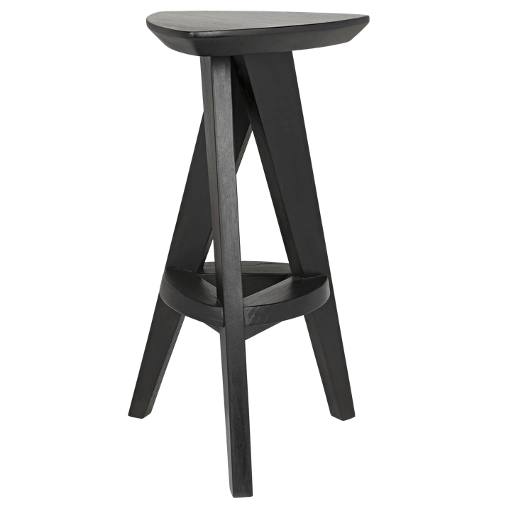 American Home Furniture | Noir - Twist Counter Stool, Charcoal Black