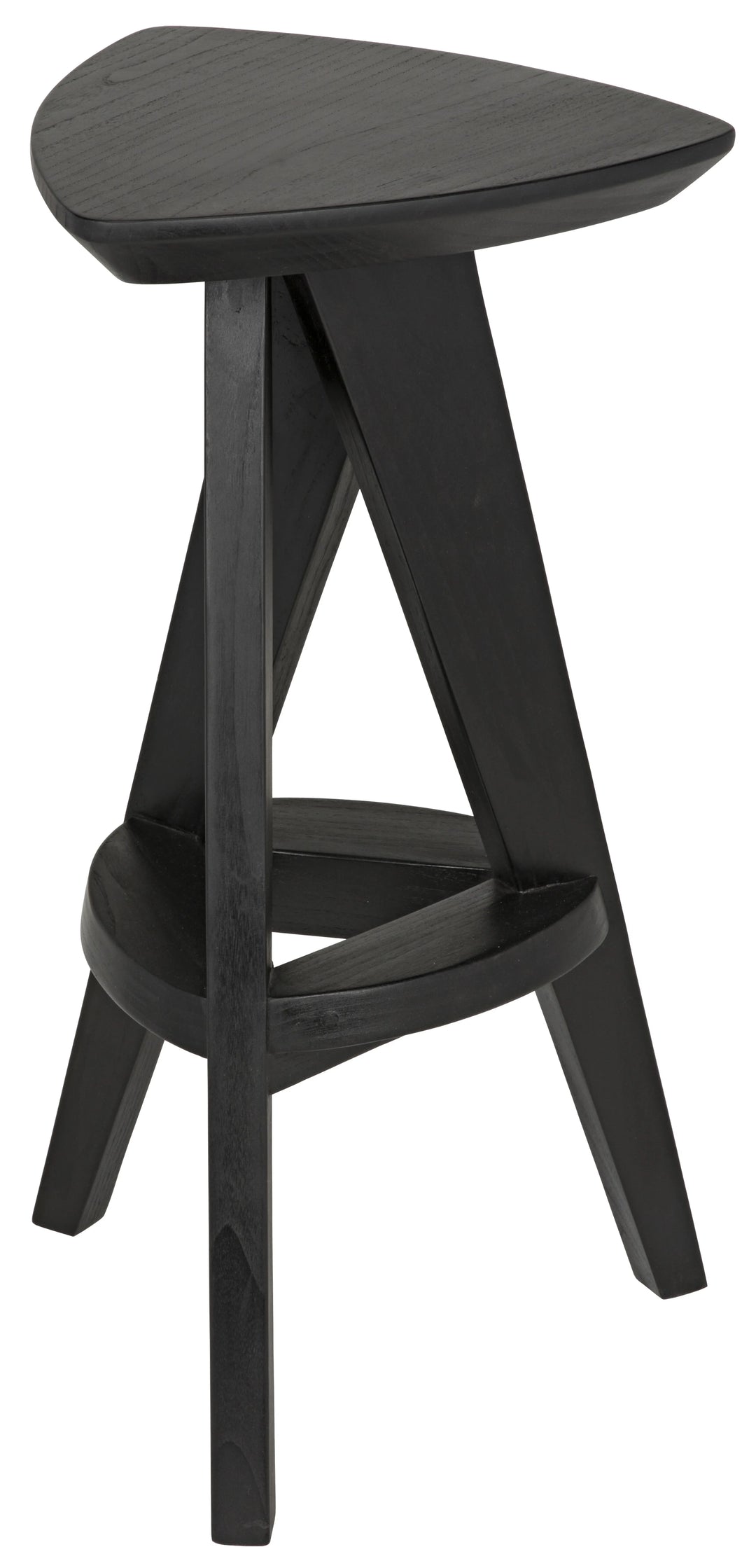 American Home Furniture | Noir - Twist Counter Stool, Charcoal Black