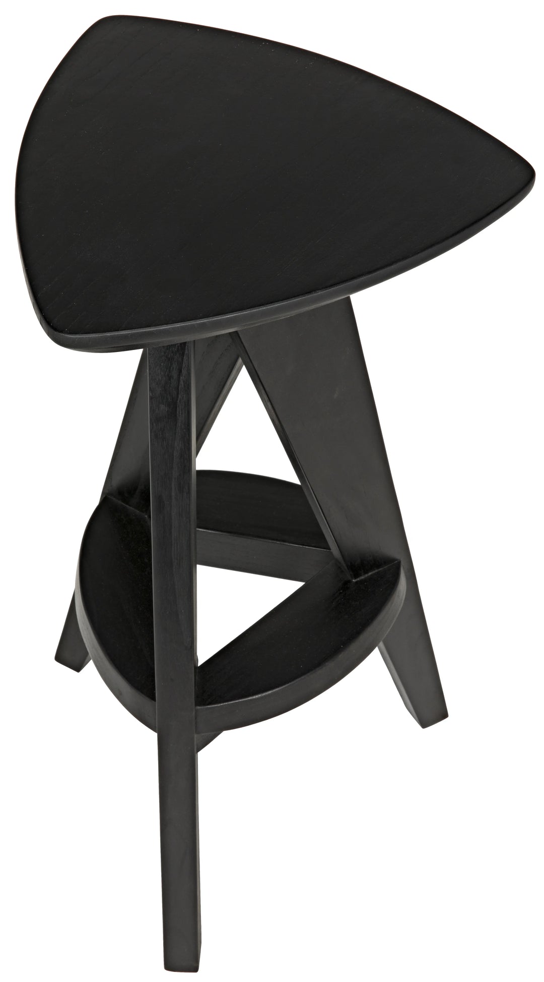 American Home Furniture | Noir - Twist Counter Stool, Charcoal Black