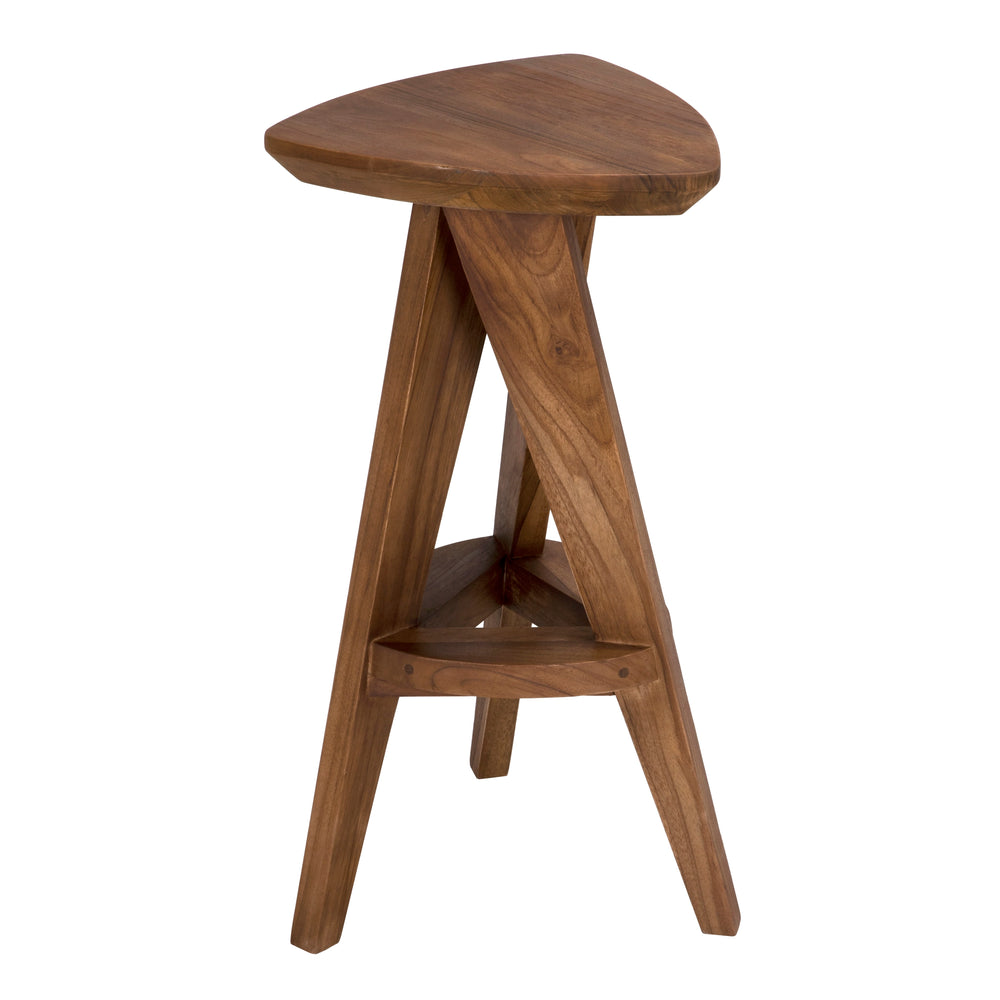 American Home Furniture | Noir - Twist Counter Stool, Teak