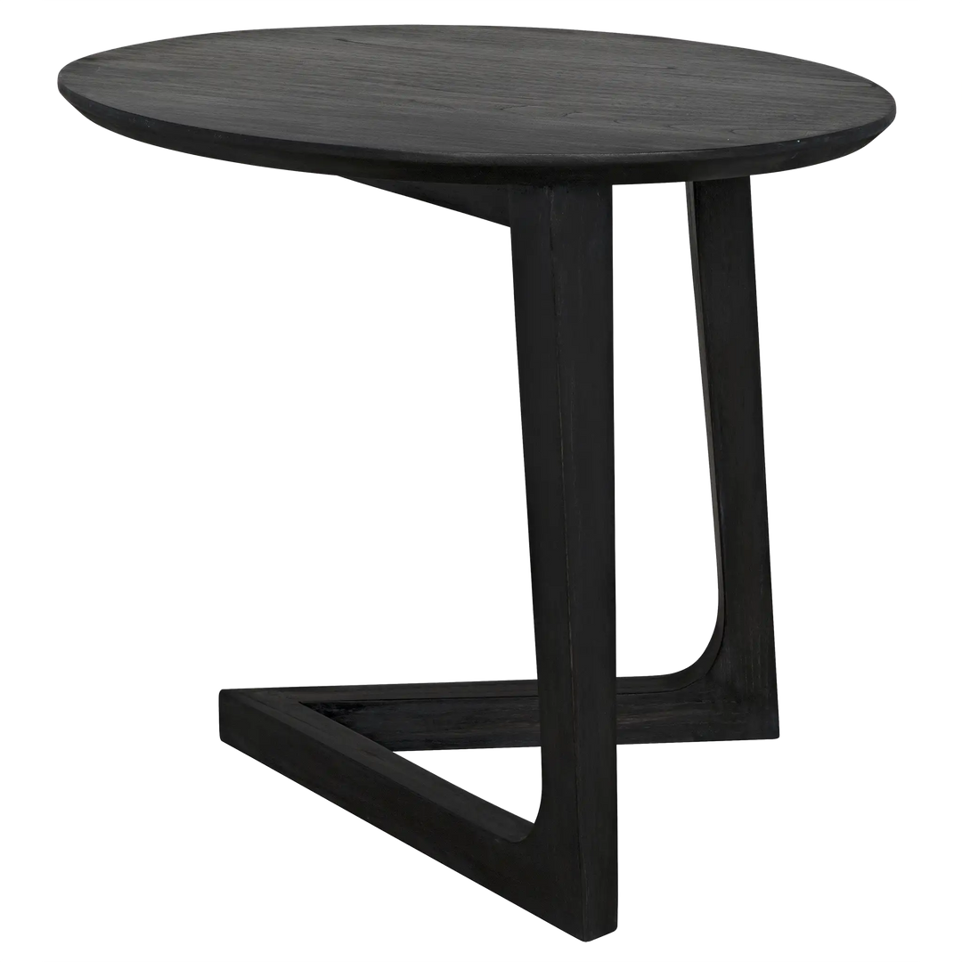 American Home Furniture | Noir - Cantilever Table, Charcoal Black