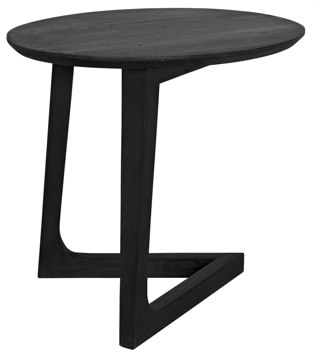 American Home Furniture | Noir - Cantilever Table, Charcoal Black