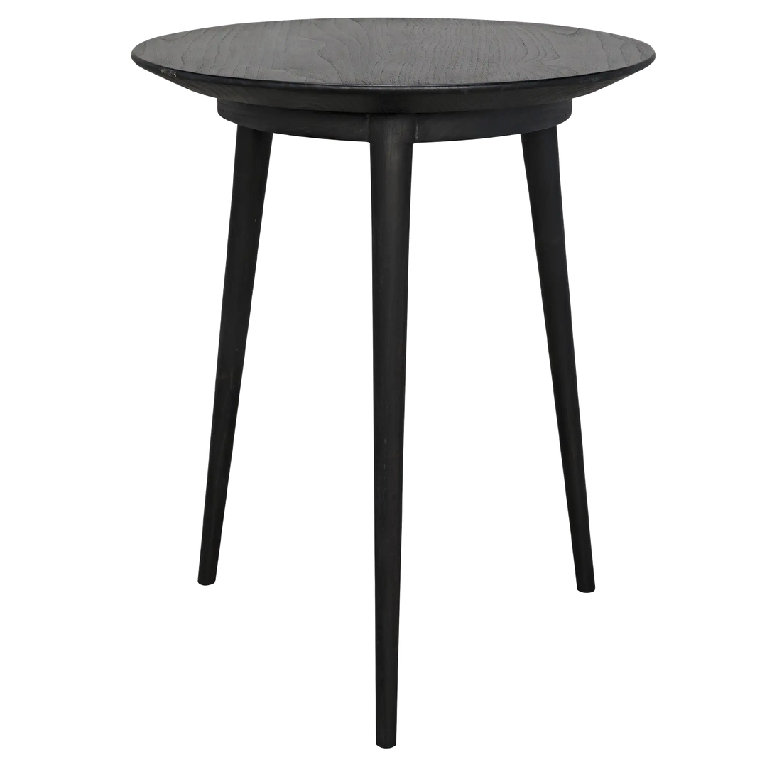 American Home Furniture | Noir - Tripod Side Table, Charcoal Black