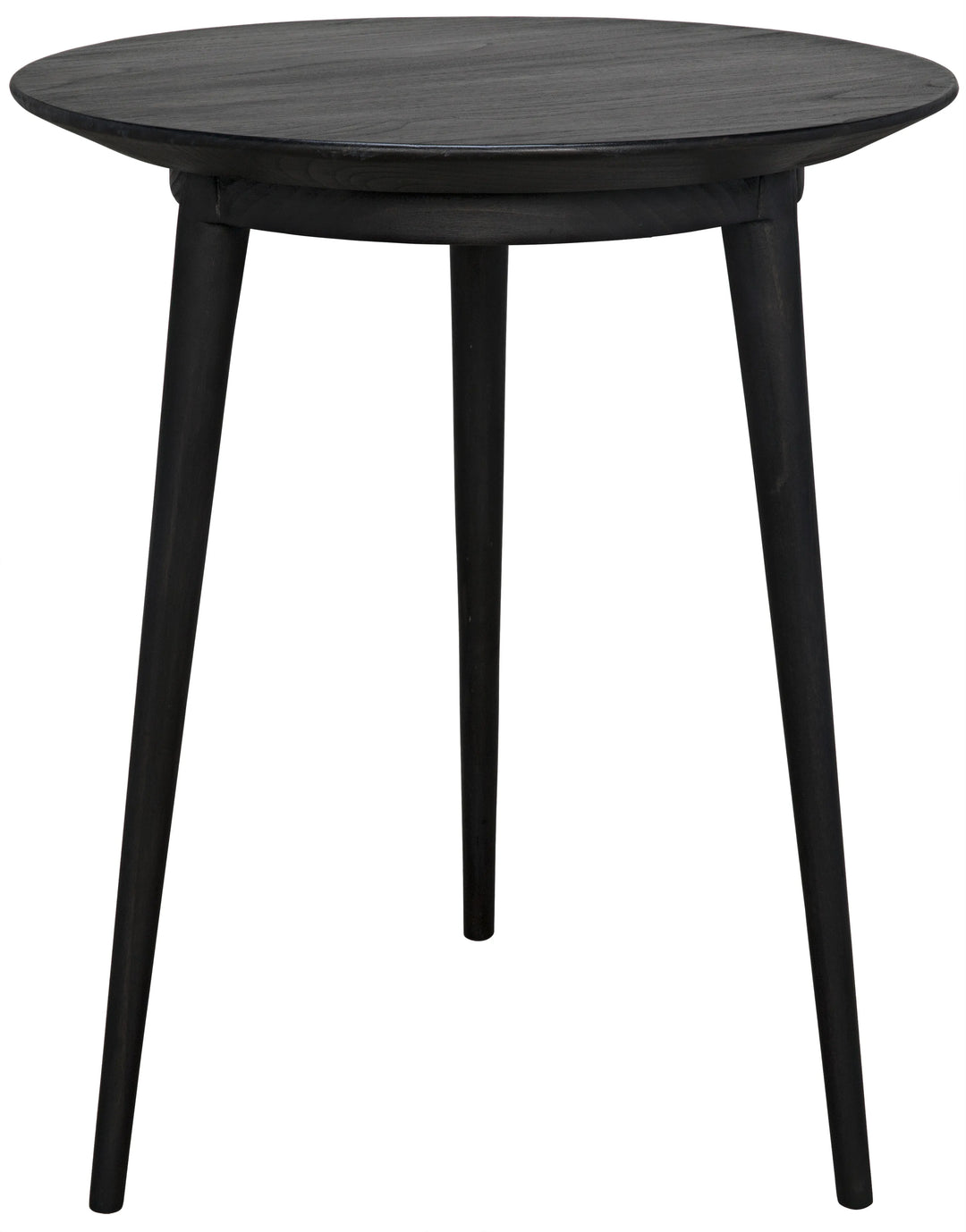 American Home Furniture | Noir - Tripod Side Table, Charcoal Black