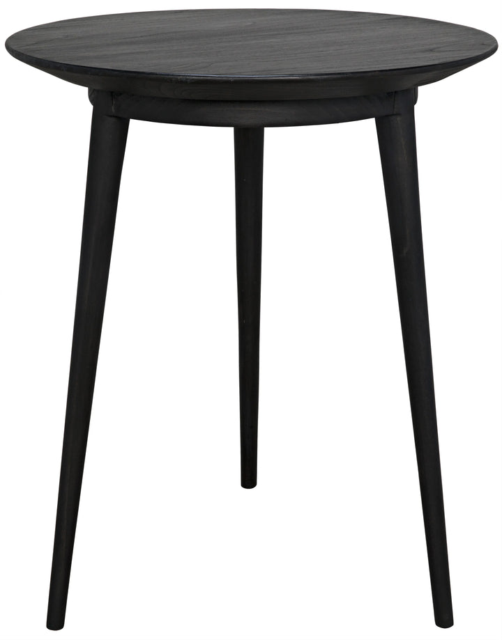 American Home Furniture | Noir - Tripod Side Table, Charcoal Black