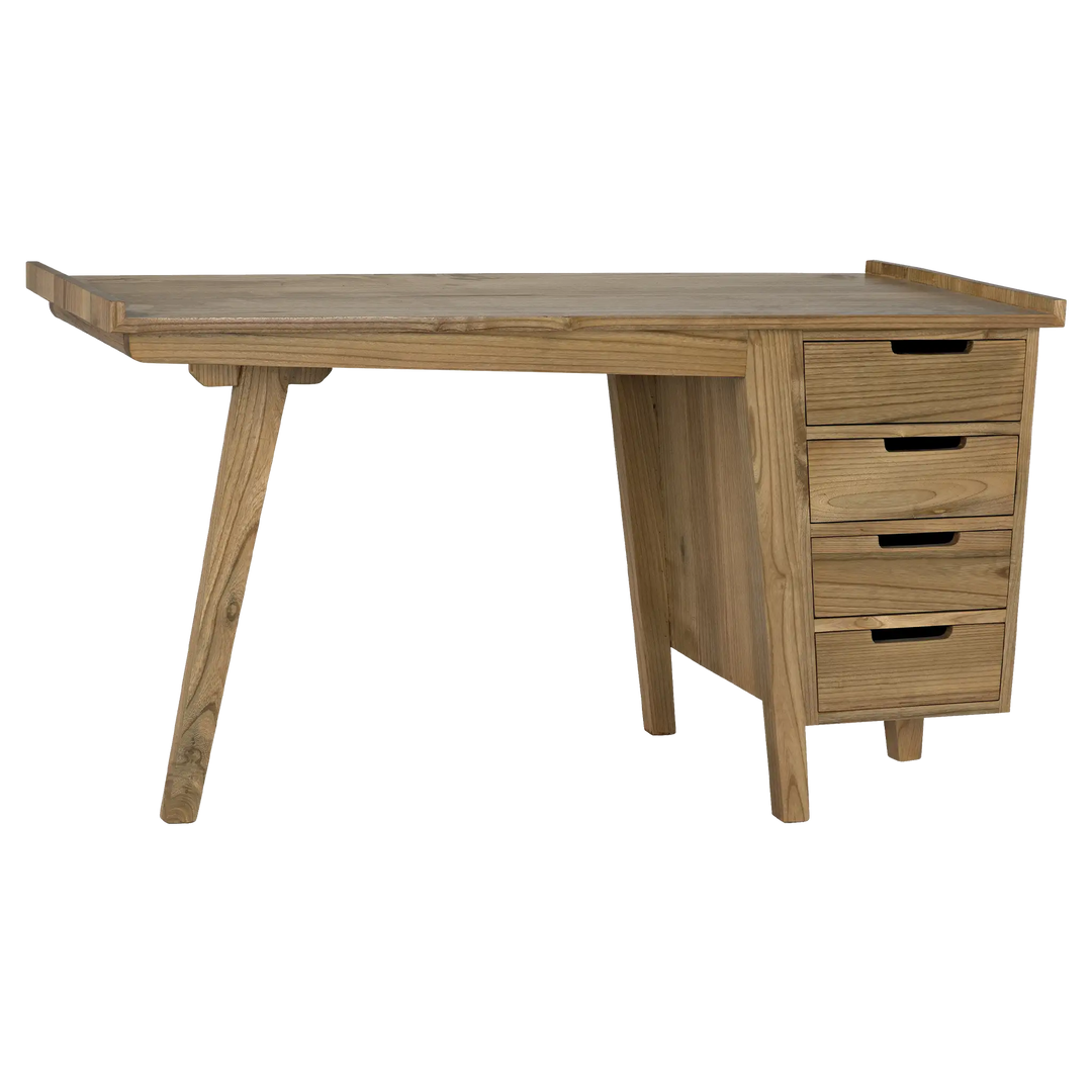 American Home Furniture | Noir - Kennedy Desk, Natural