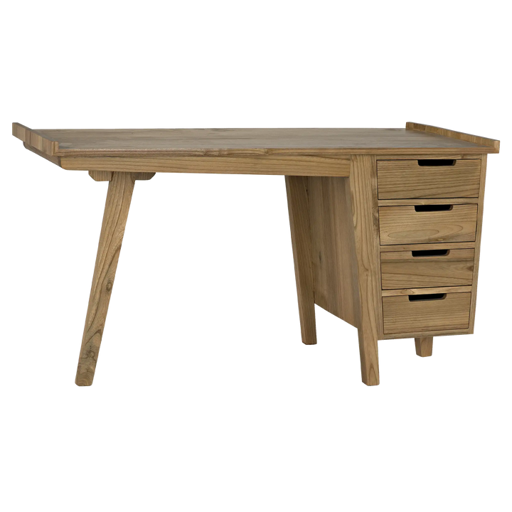 American Home Furniture | Noir - Kennedy Desk, Natural