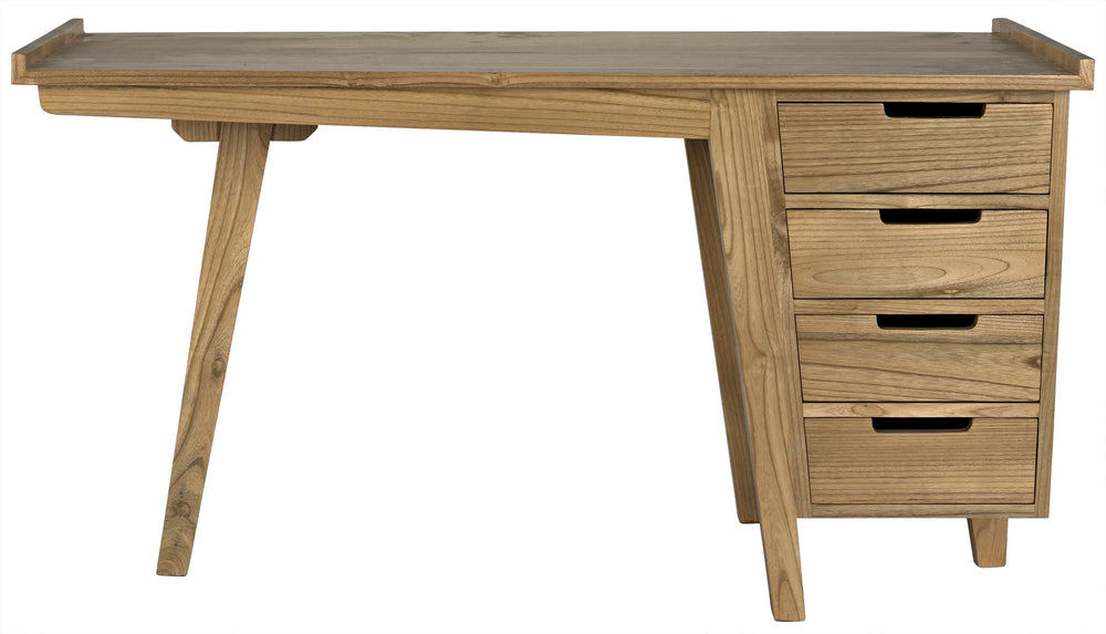 American Home Furniture | Noir - Kennedy Desk, Natural