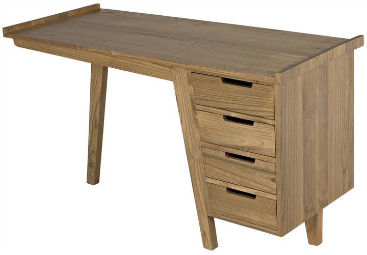 American Home Furniture | Noir - Kennedy Desk, Natural