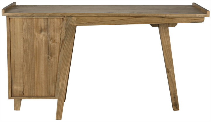 American Home Furniture | Noir - Kennedy Desk, Natural