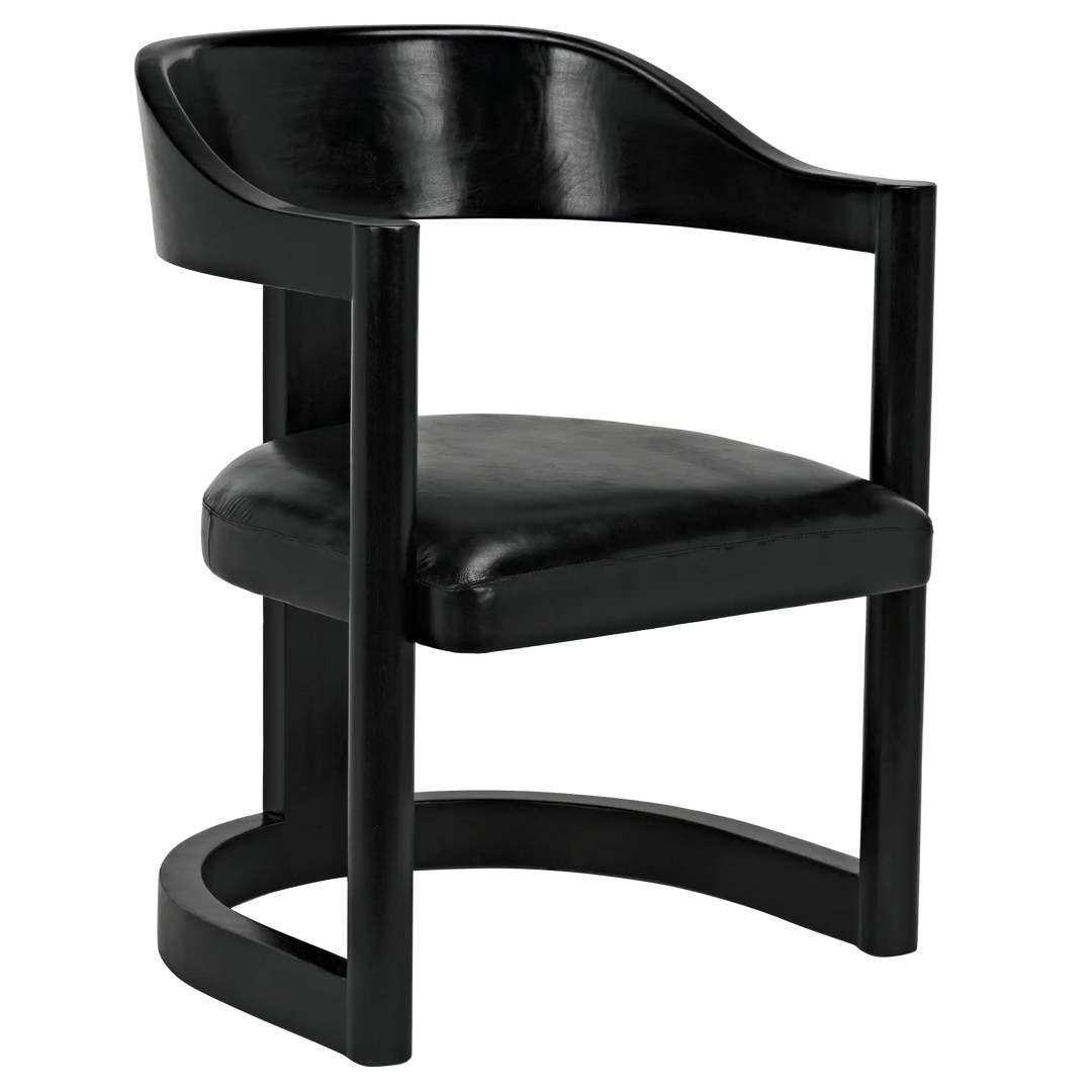 American Home Furniture | Noir - Mccormick Chair, Charcoal Black