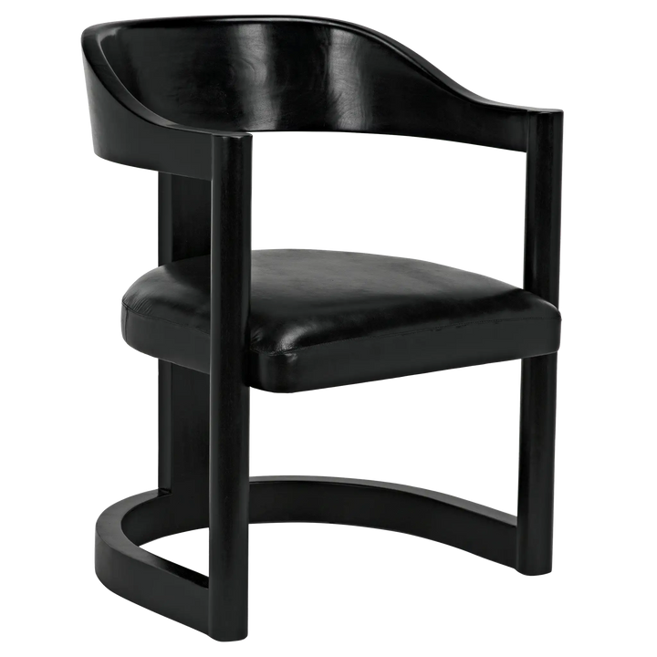 American Home Furniture | Noir - Mccormick Chair, Charcoal Black