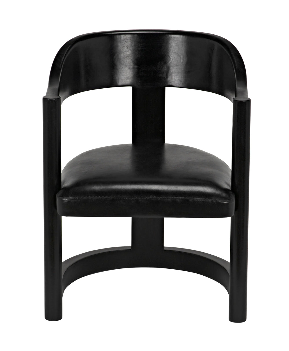 American Home Furniture | Noir - Mccormick Chair, Charcoal Black