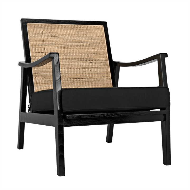 Noir Lichtenstein Chair, Charcoal Black ACCENT + LOUNGE CHAIRS