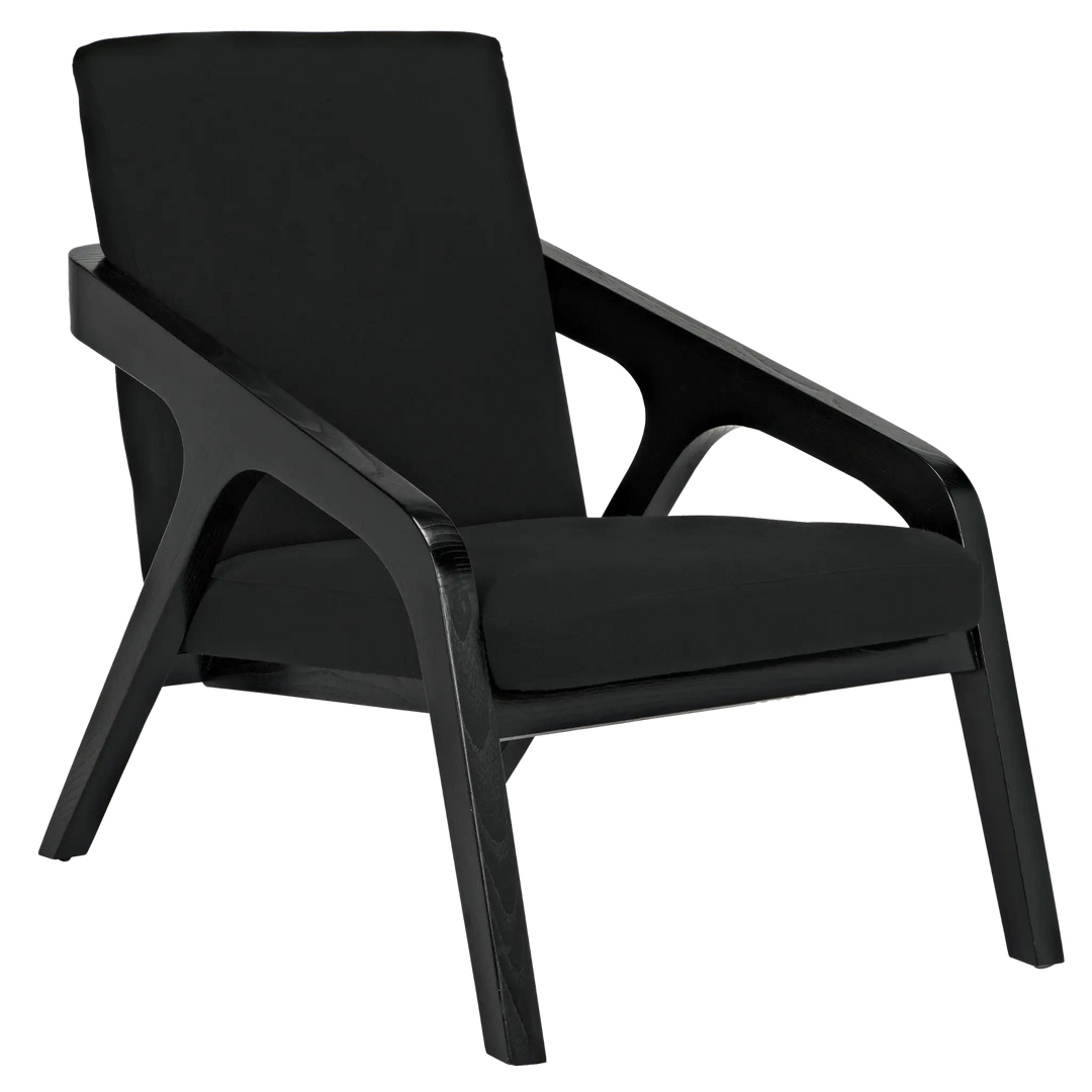 American Home Furniture | Noir - Lamar Chair, Charcoal Black