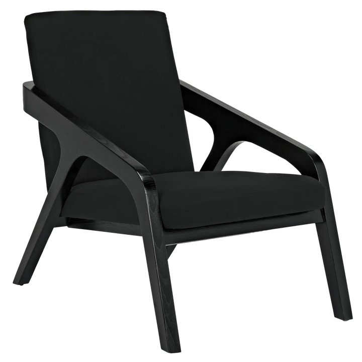 American Home Furniture | Noir - Lamar Chair, Charcoal Black