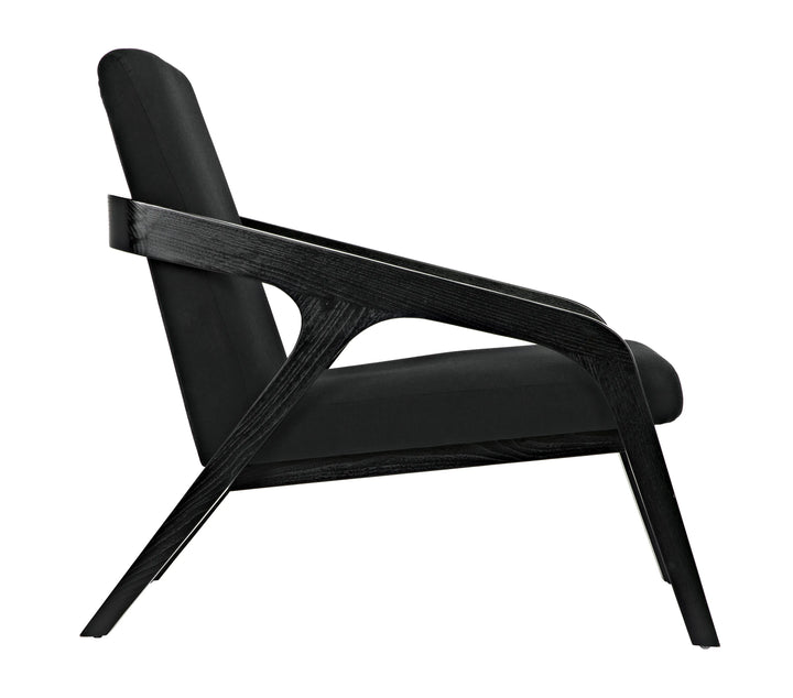 American Home Furniture | Noir - Lamar Chair, Charcoal Black