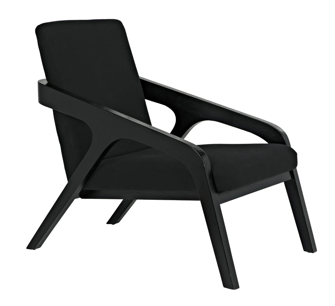 American Home Furniture | Noir - Lamar Chair, Charcoal Black