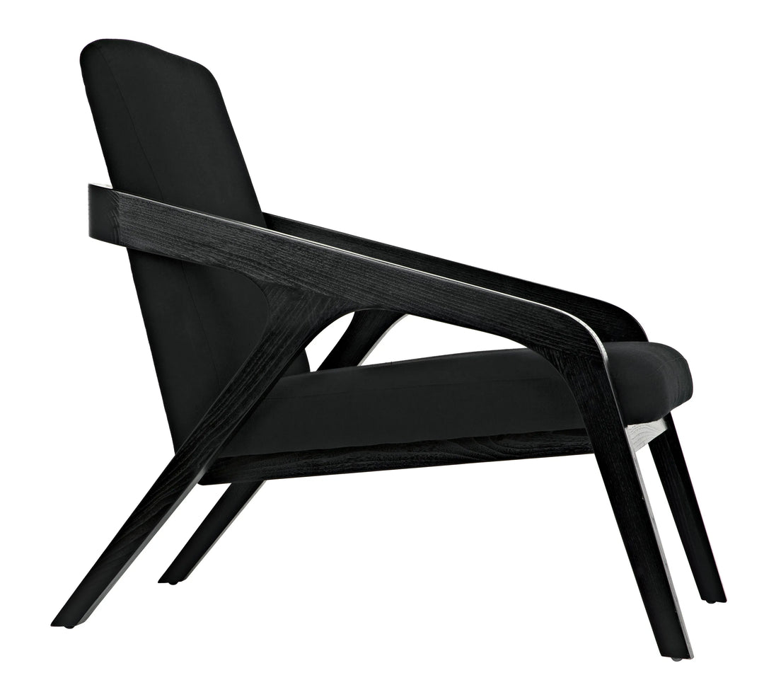 American Home Furniture | Noir - Lamar Chair, Charcoal Black