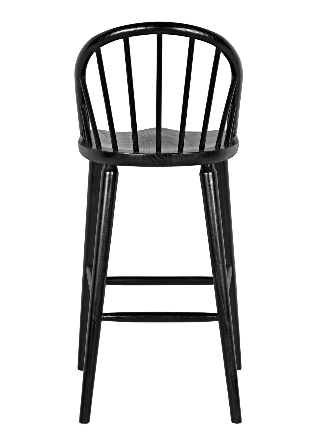 American Home Furniture | Noir - Gloster Bar Chair, Charcoal Black