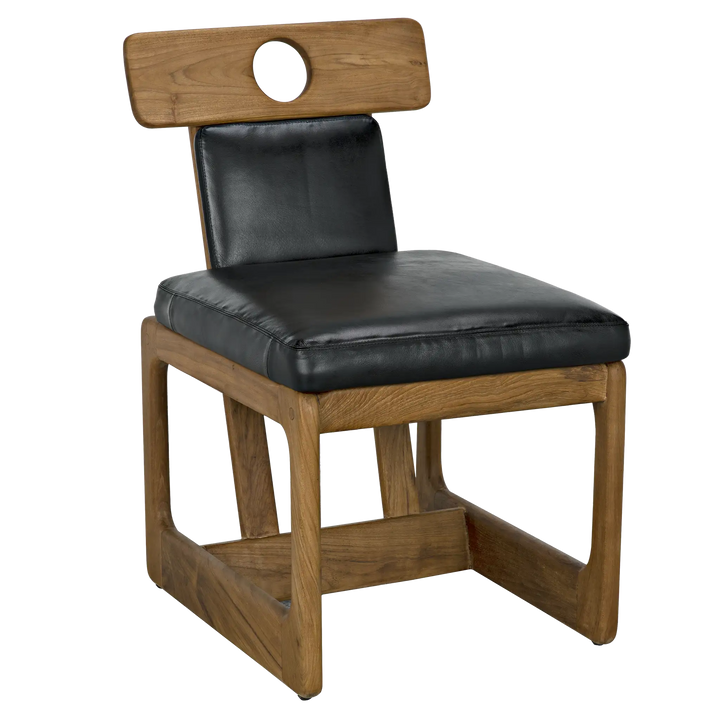 American Home Furniture | Noir - Buraco Dining Chair, Teak