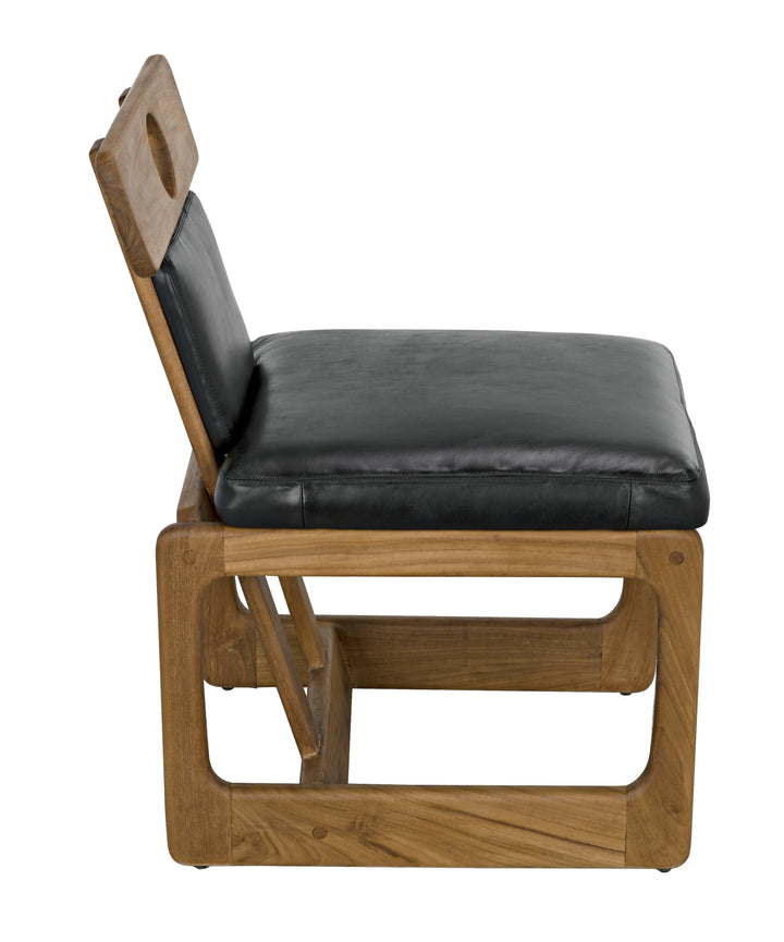 American Home Furniture | Noir - Buraco Dining Chair, Teak