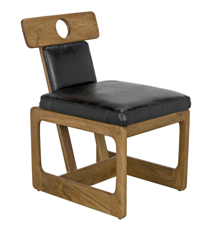 American Home Furniture | Noir - Buraco Dining Chair, Teak