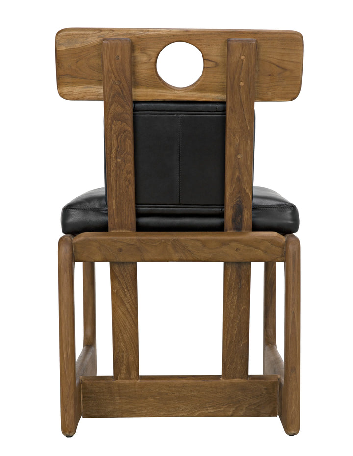 American Home Furniture | Noir - Buraco Dining Chair, Teak