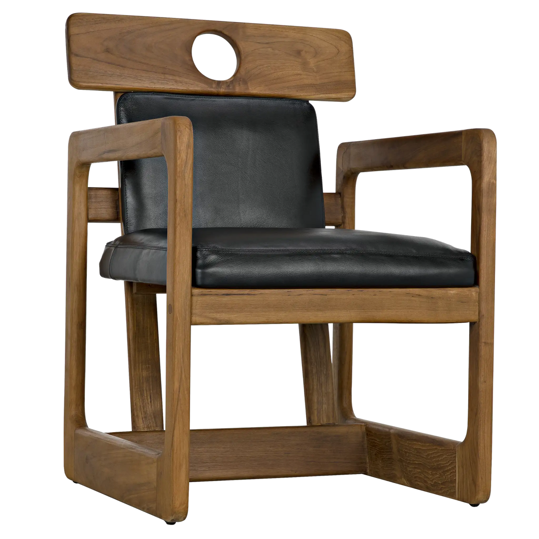 American Home Furniture | Noir - Buraco Arm Chair, Teak