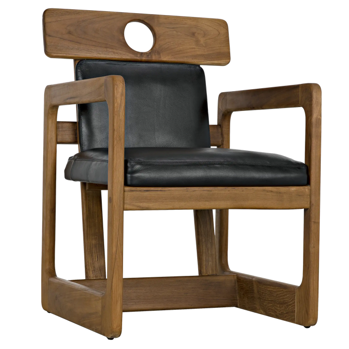 American Home Furniture | Noir - Buraco Arm Chair, Teak