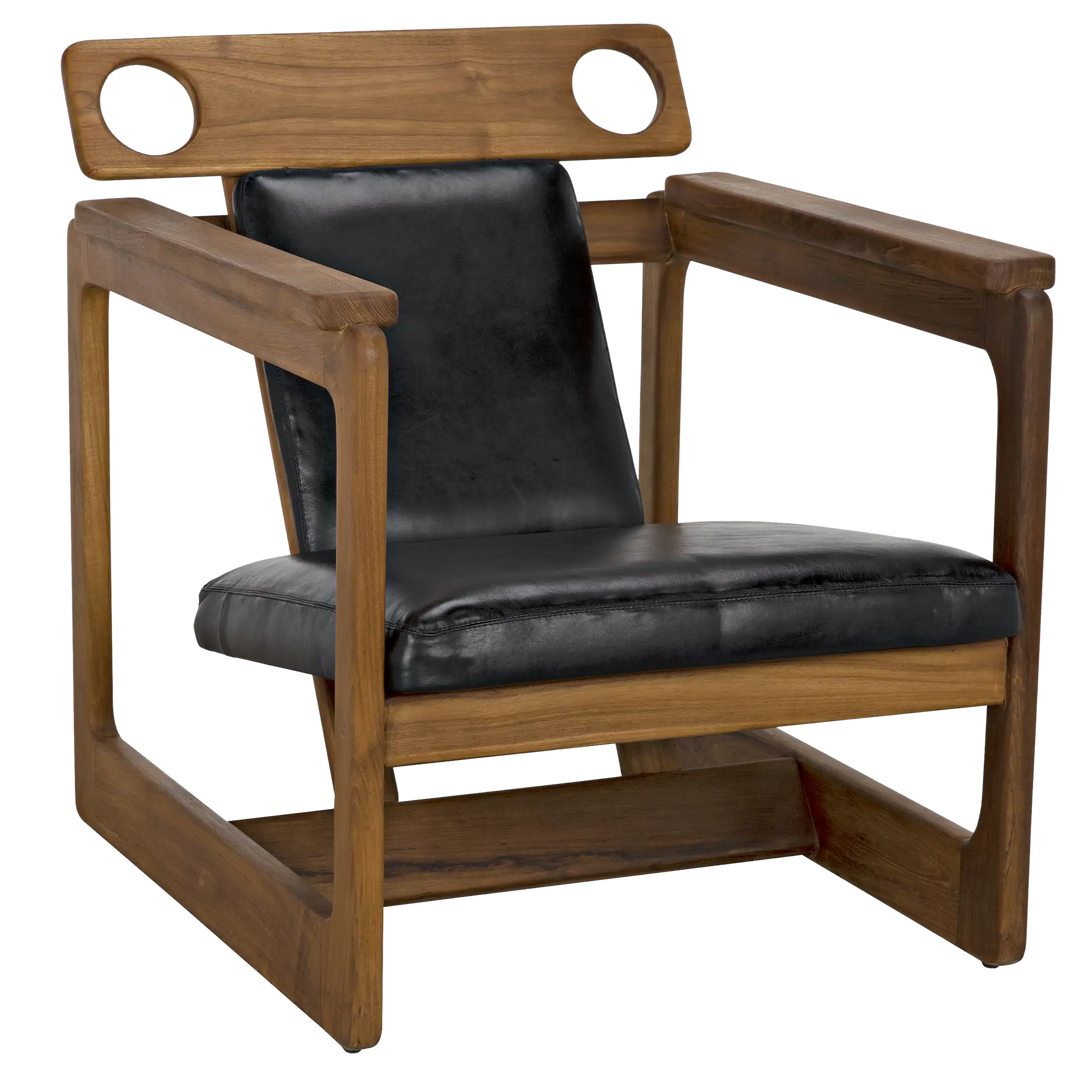 American Home Furniture | Noir - Buraco Relax Chair, Teak