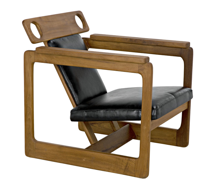 American Home Furniture | Noir - Buraco Relax Chair, Teak