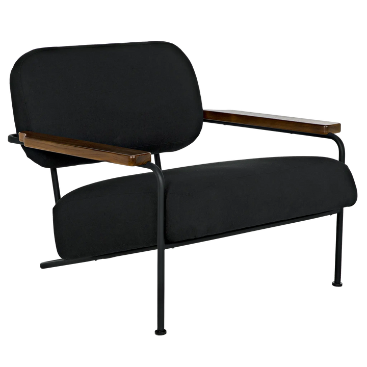 American Home Furniture | Noir - Zeus Chair with Black Cotton Fabric