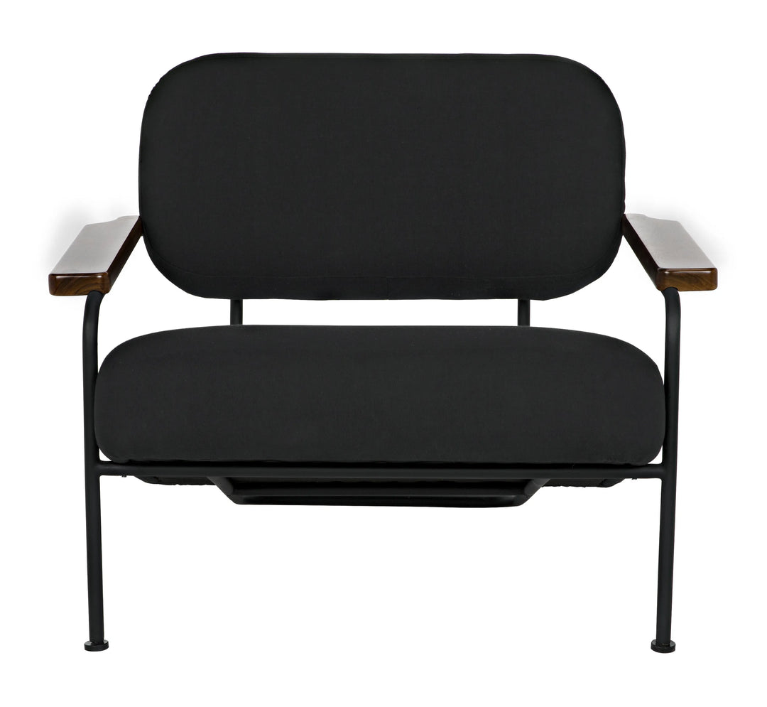 American Home Furniture | Noir - Zeus Chair with Black Cotton Fabric