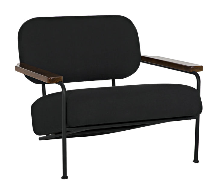 American Home Furniture | Noir - Zeus Chair with Black Cotton Fabric