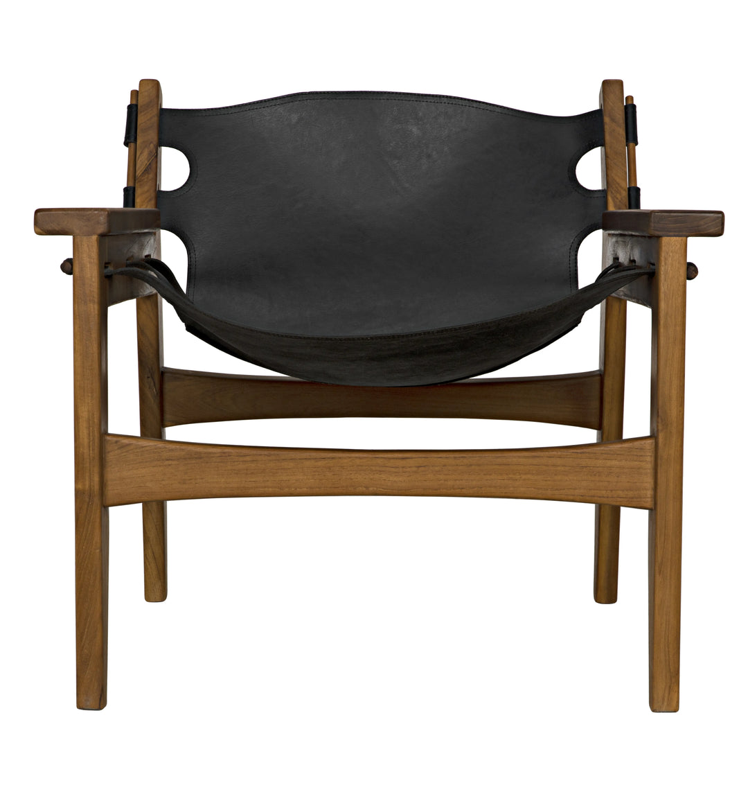 American Home Furniture | Noir - Nomo Chair, Teak with Leather