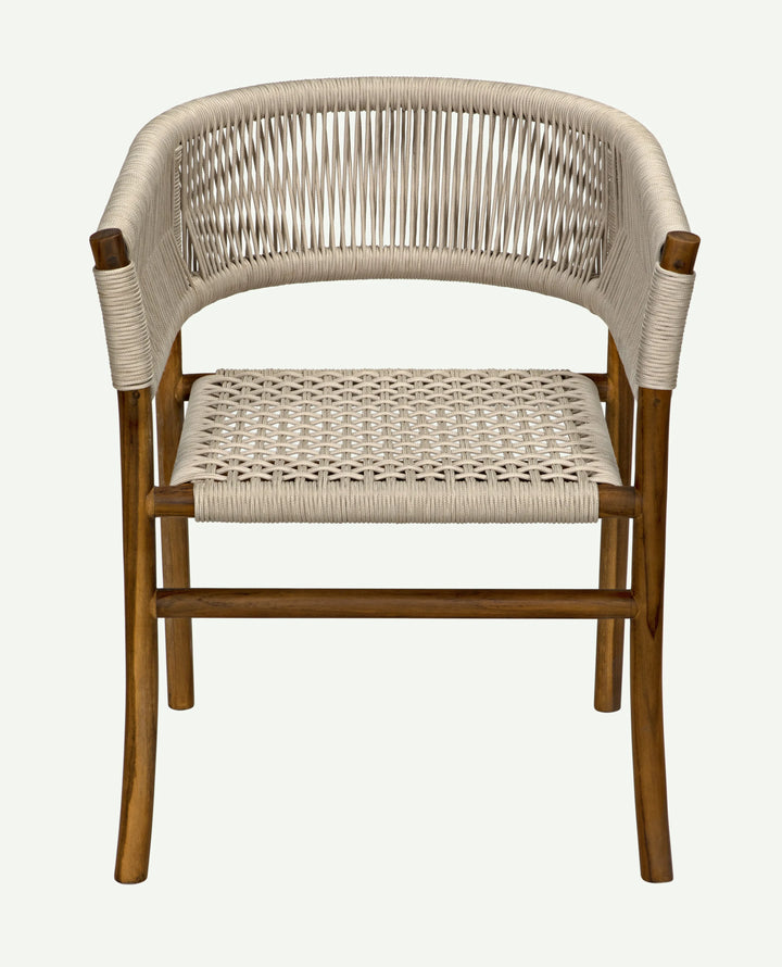 American Home Furniture | Noir - Conrad Chair, Teak with Woven Rope