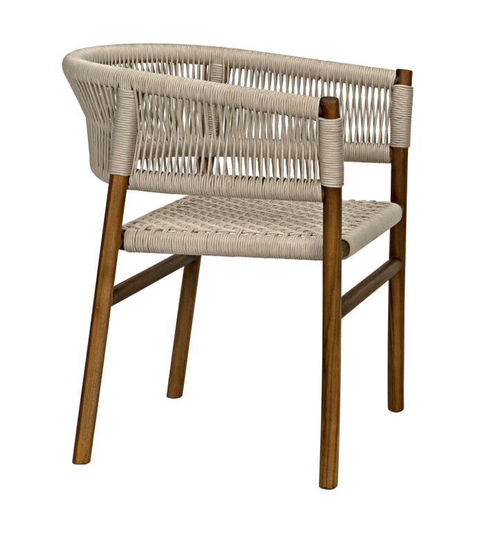 American Home Furniture | Noir - Conrad Chair, Teak with Woven Rope