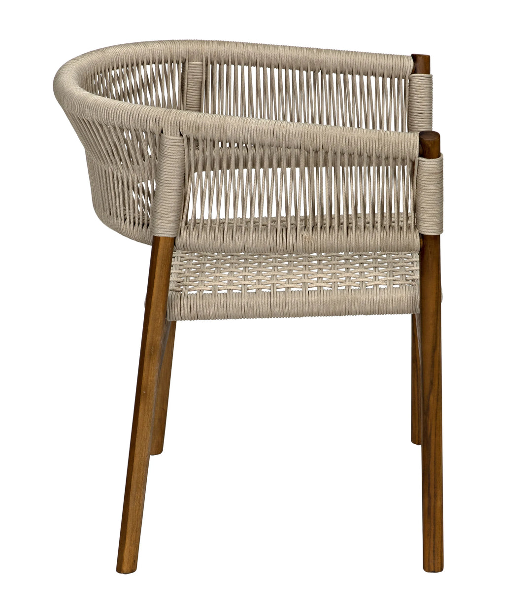 American Home Furniture | Noir - Conrad Chair, Teak with Woven Rope