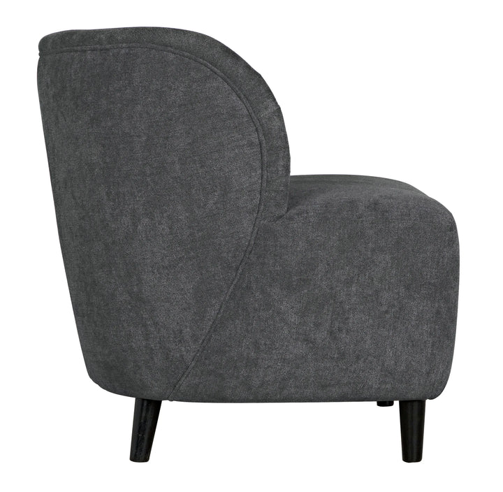 American Home Furniture | Noir - Laffont Chair with Grey Fabric