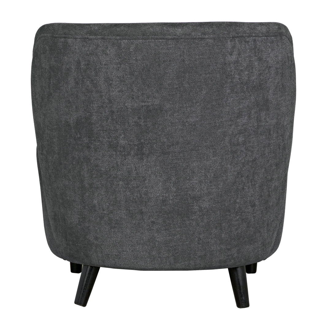 American Home Furniture | Noir - Laffont Chair with Grey Fabric