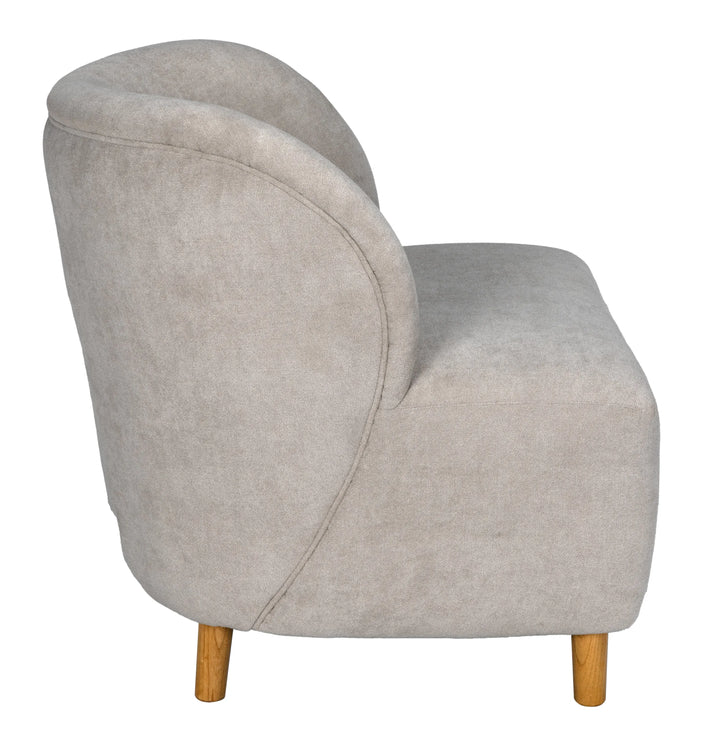 American Home Furniture | Noir - Laffont Chair with Wheat Fabric