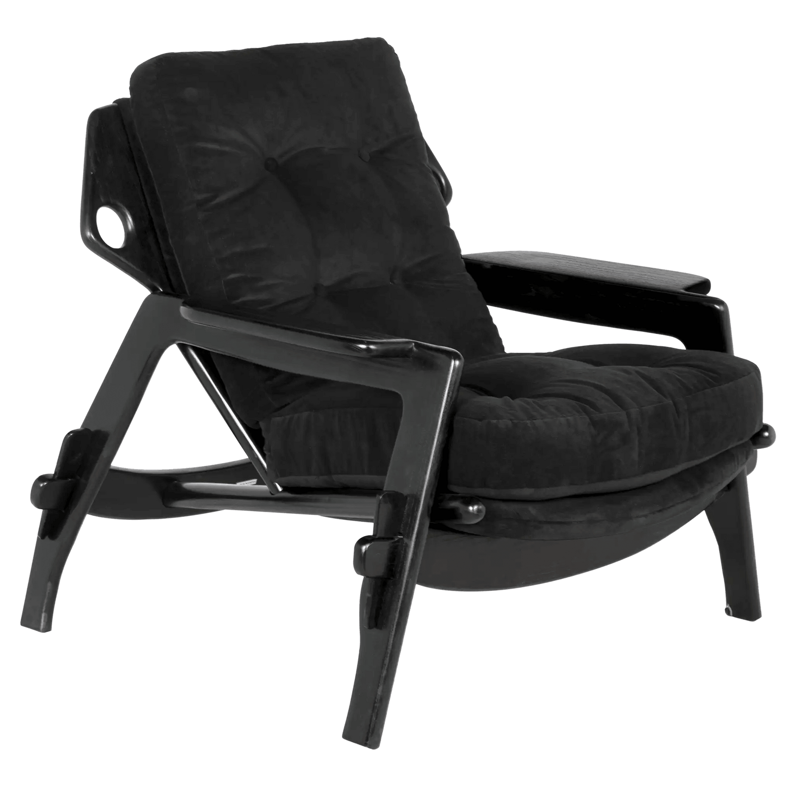 Noir Pax Chair with cFc Performance Velvet Upholstery ACCENT + LOUNGE CHAIRS